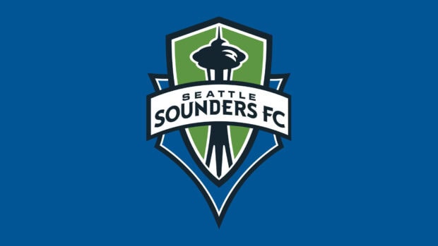 Seattle badge emblem representing the city of Seattle in Mls league