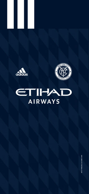 New York City logo with Etihad Airways and Adidas design for Mls display