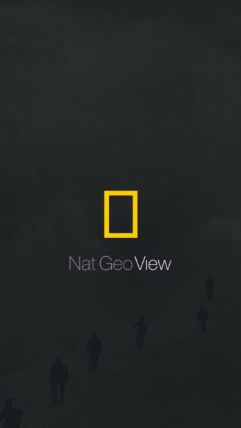 Dark silhouette of hikers on a mountain slope in a National Geographic scene