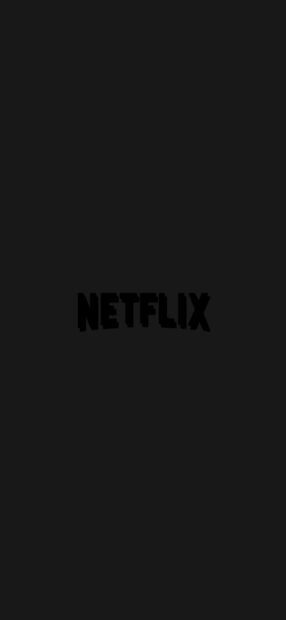 Netflix logo in black background for Netflix display on dark screen