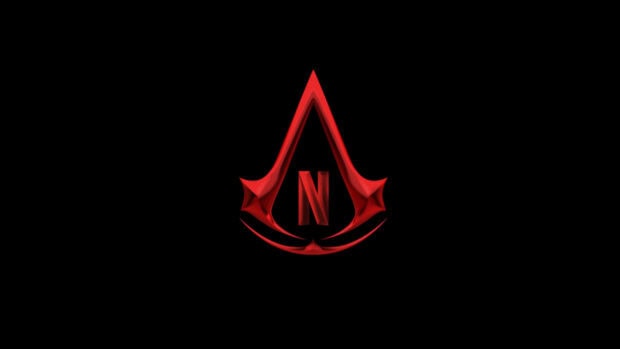 Red Assassin symbol with the letter N representing Netflix