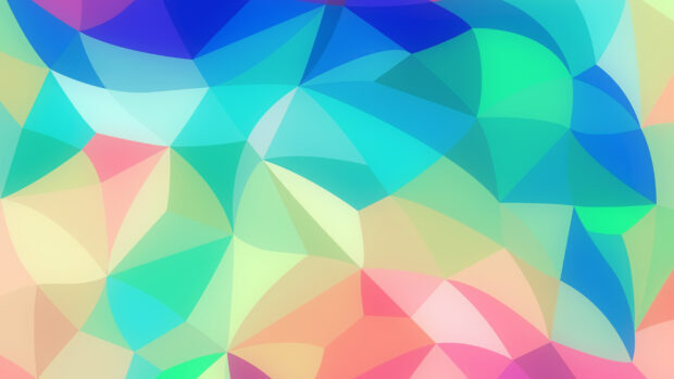 Abstract geometric design featuring pastel colors in a soft gradient pattern