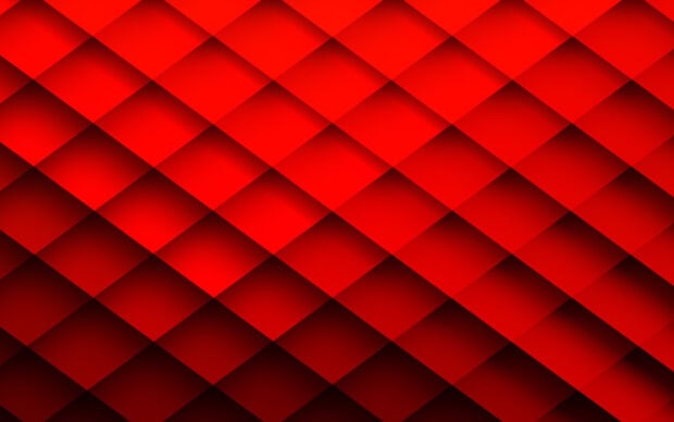 Red checked pattern with gradient shading forming a 3D effect on a red surface