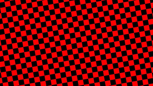 Red checked pattern with alternating black and red squares forming a seamless grid design