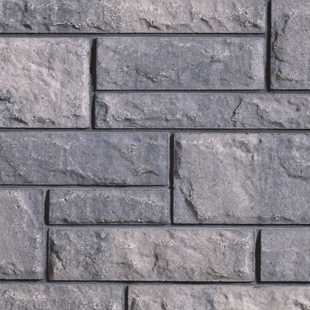 Close up view of stone bricks showing detailed stone texture