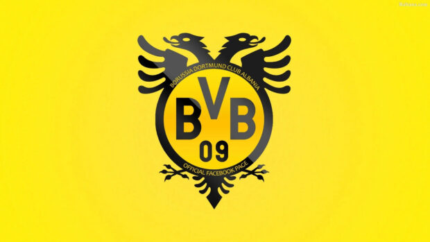 Borussia Dortmund club emblem with BVB 09 letters on a yellow background