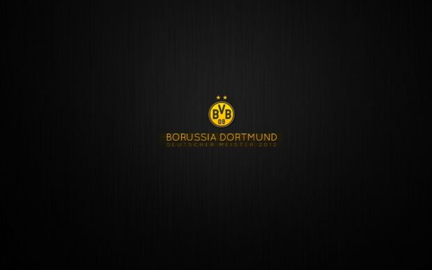 Borussia Dortmund logo with Deutscher Meister 2012 text on black textured background
