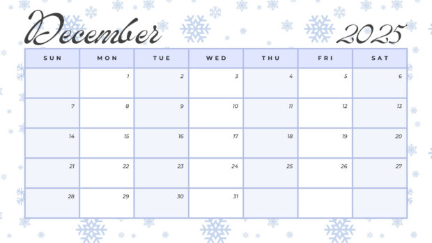 December 2025 Calendar Desktop Wallpaper (2)