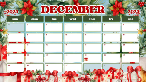 December 2025 Calendar Wallpaper HD (6)