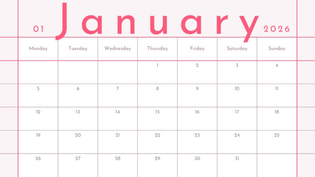 Free Download January 2026 Calendar Desktop Wallpaper (8)