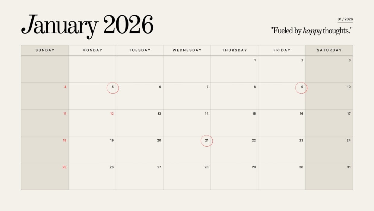 January 2026 Calendar HD Desktop Wallpaper free download - PixelsTalk