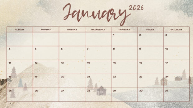 January 2026 Calendar Desktop HD Wallpaper (13)