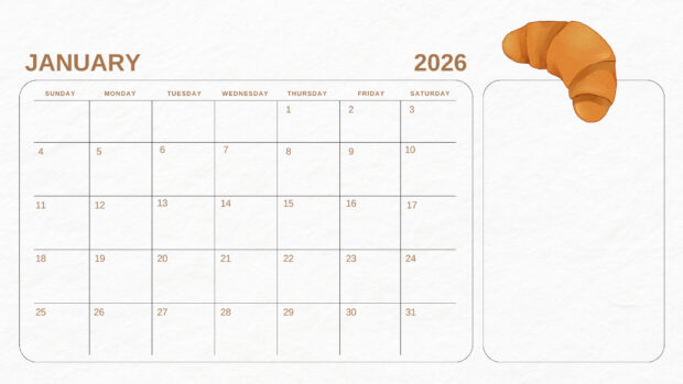 January 2026 Calendar Desktop HD Wallpaper (2)