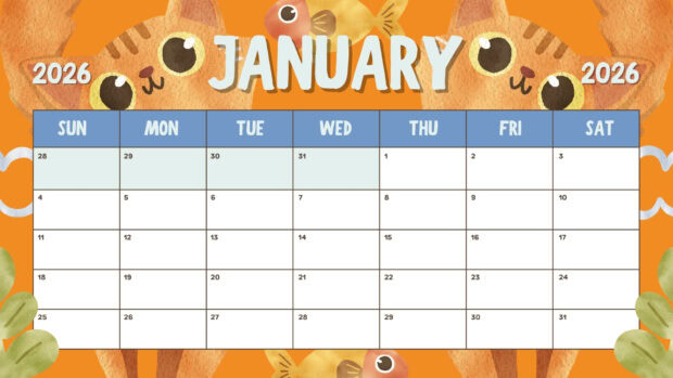 January 2026 Calendar Desktop HD Wallpaper (3)