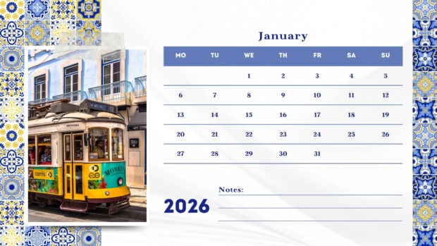 January 2026 Calendar Desktop HD Wallpaper (5)