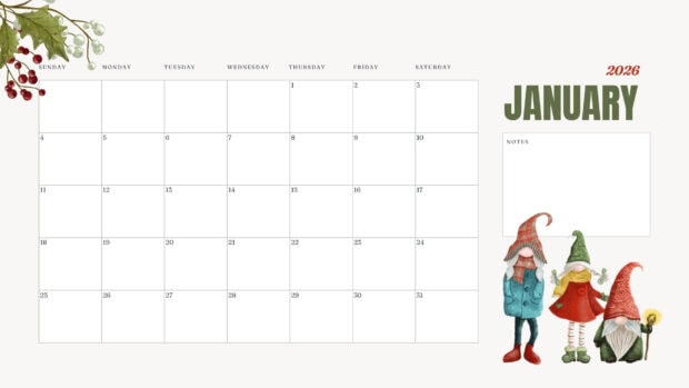 January 2026 Calendar Desktop HD Wallpaper (6)