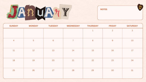 January 2026 Calendar Desktop HD Wallpaper (7)