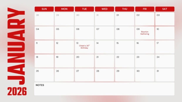 January 2026 Calendar Desktop HD Wallpaper (9)