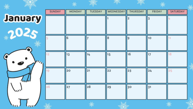 January 2026 Calendar HD Wallpaper (10)