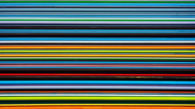 Colorful lines pattern creating a vibrant lines design suitable for desktop screens