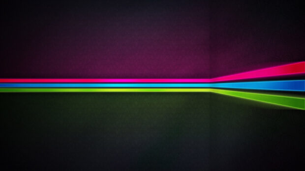 Colorful lines crossing the dark textured surface creating a vibrant lines pattern