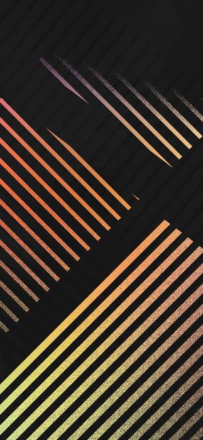 Colorful gradient lines forming an abstract pattern on a dark background