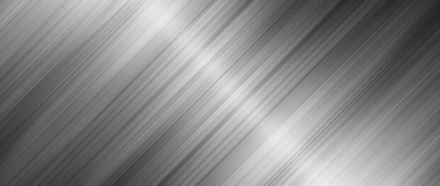 Brushed metal texture with diagonal lines creating a sleek metal surface pattern