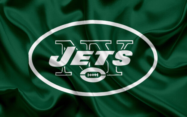 New York Jets logo on green fabric with 2K quality texture detail
