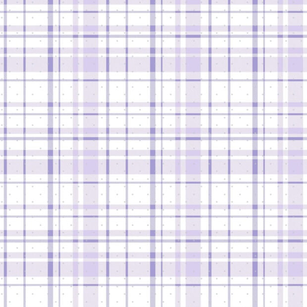 A soft purple plaid pattern with subtle polka dots on a white background
