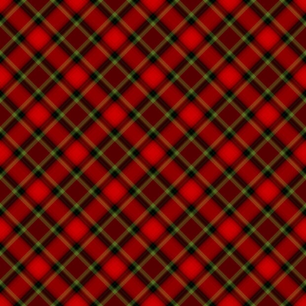Red and green plaid pattern creating a classic plaid design