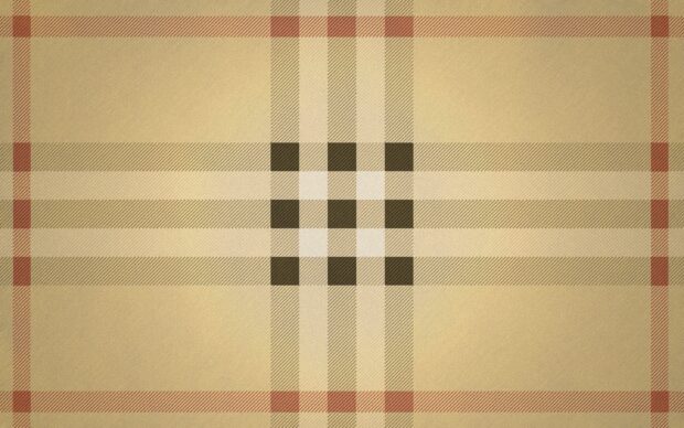 Beige plaid pattern design with black and brown stripes on fabric texture
