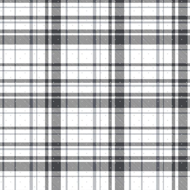 Black and white plaid pattern with subtle dots design