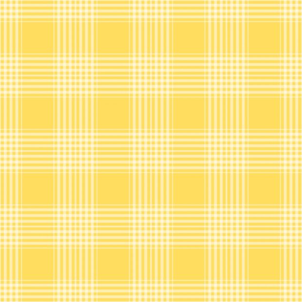 Yellow plaid pattern with intersecting white lines forming squares on a mobile screen
