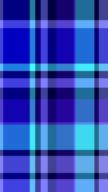 Blue plaid pattern design with overlapping lines creating a modern textile appearance