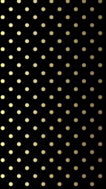 Golden polka dot pattern on a black background with a sleek design