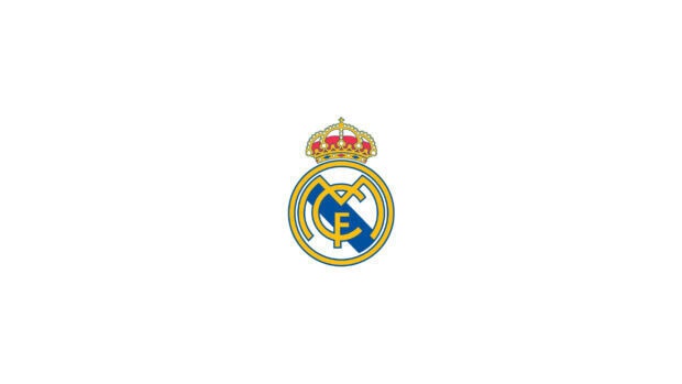 Real Madrid Cf logo displayed on a white background in high resolution