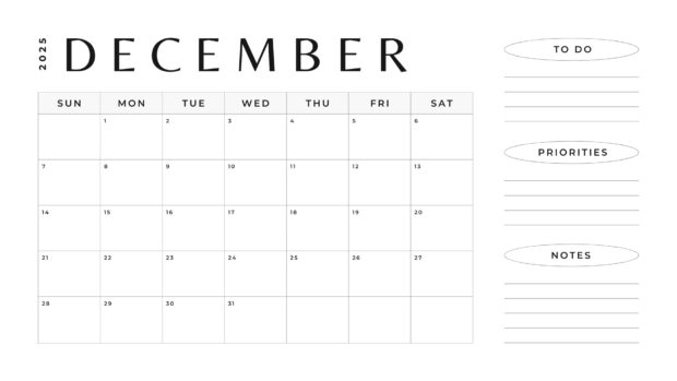 Simple December 2025 Calendar Wallpaper (1)