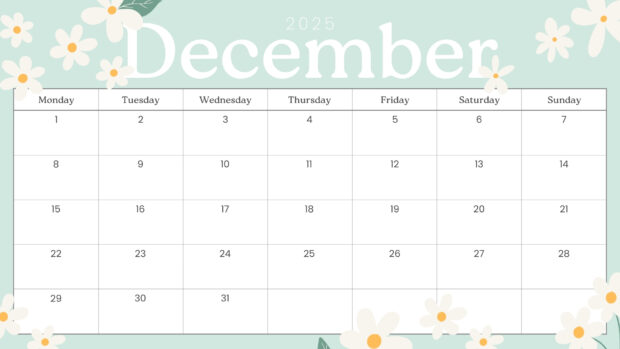 Simple December 2025 Calendar Wallpaper (3)
