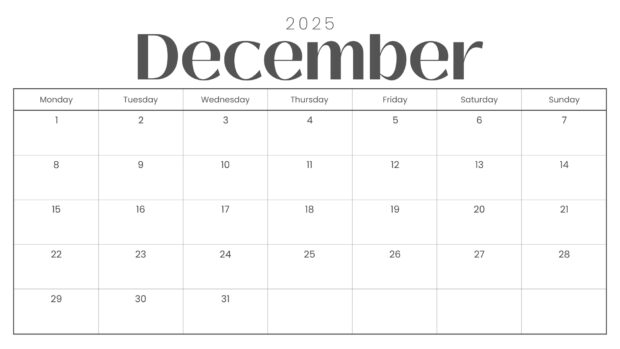 Simple December 2025 Calendar Wallpaper (4)