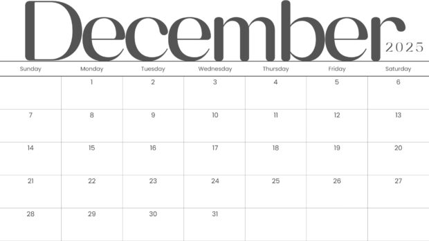 Simple December 2025 Calendar Wallpaper (5)