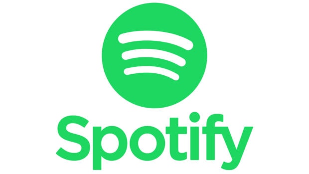 Spotify logo icon in green color on a white background design
