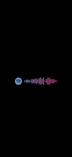 Spotify soundwave with blue logo on black background for Spotify