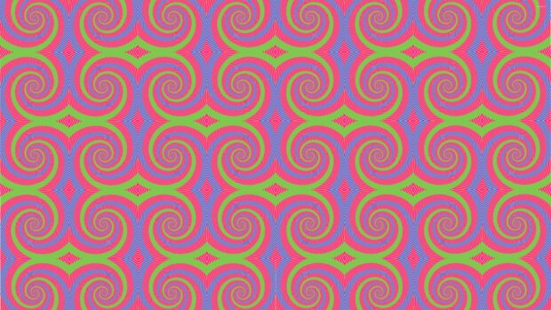 Colorful swirl pattern with vibrant lines and shapes creating a dynamic swirl design
