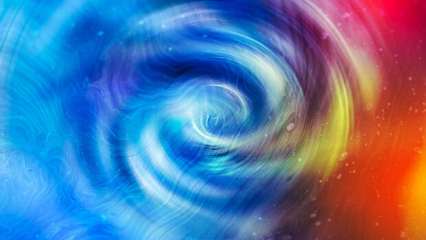 Colorful swirl creating a dynamic swirl effect with vibrant blue and red hues in 4k quality