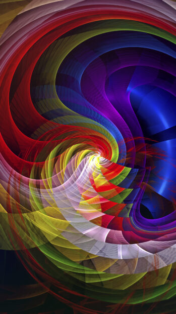 Colorful swirl design with vibrant twisting patterns in abstract art style