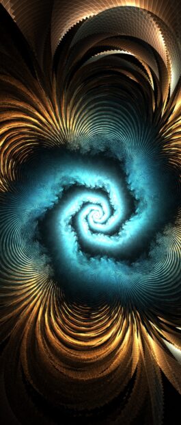 Abstract swirl with vibrant colors creating a glowing spiral pattern swirl