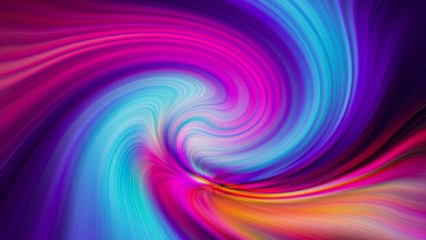 Colorful swirl pattern with vivid tones of pink blue and orange swirl