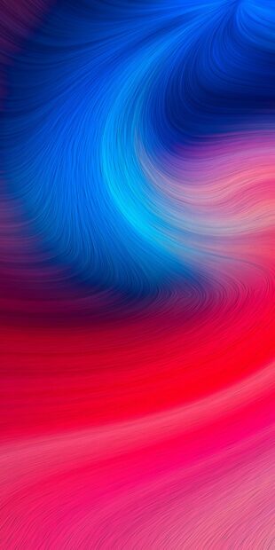 Abstract swirl pattern with vibrant blue and red colors creating a dynamic flow