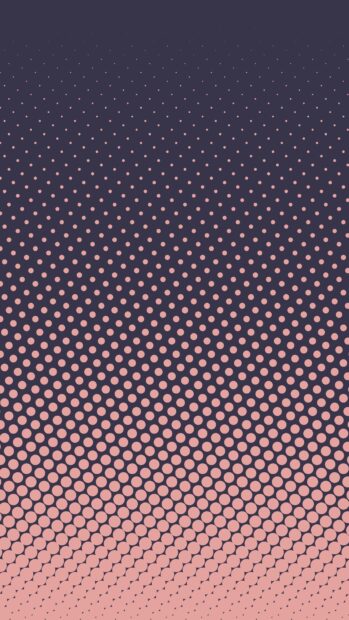 Pink dots pattern gradient on dark background with increasing size for modern design