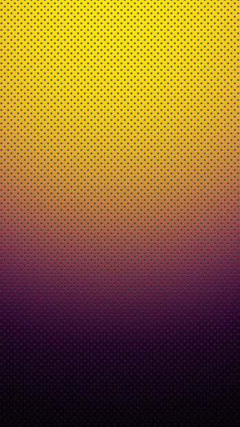 Vertical gradient with black dots pattern on yellow to purple colors